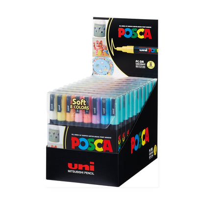 Set Marcador Posca 3M 8 Colores Pastel