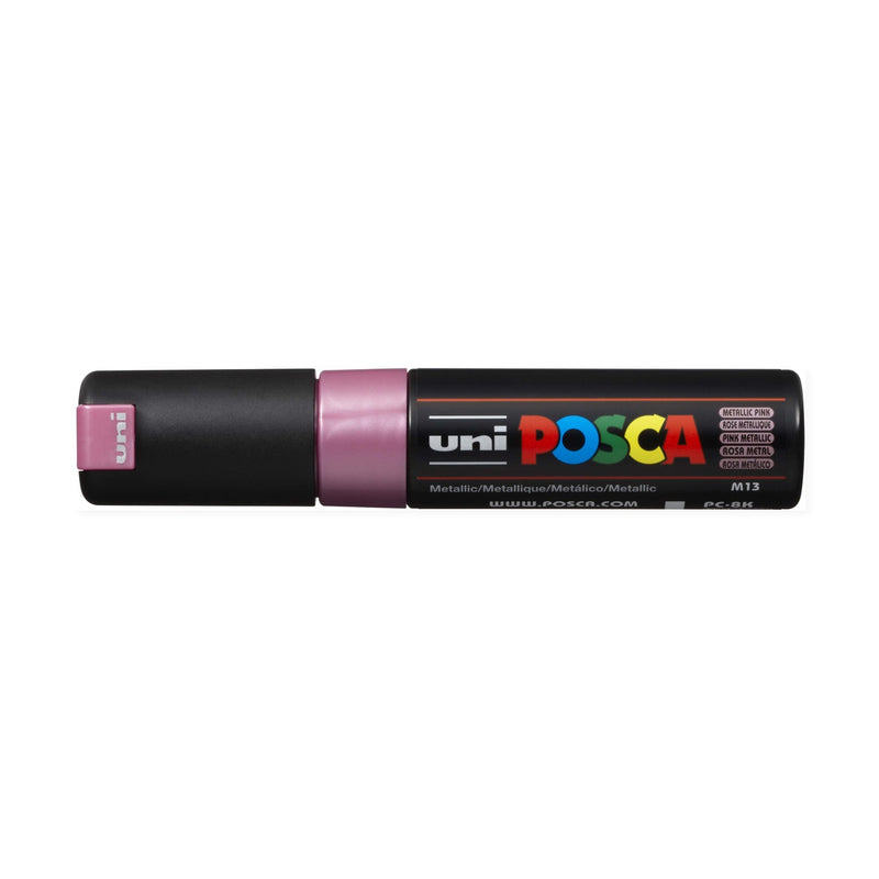 Marcador Posca 8K Rosa Metálico
