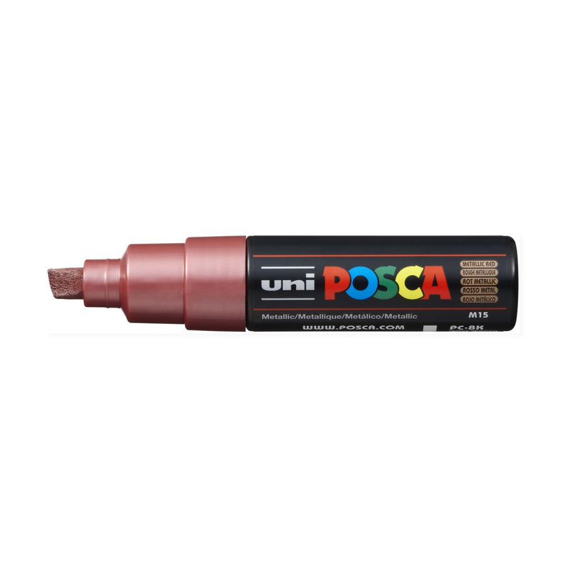 Marcador Posca 8K Rojo Metálico