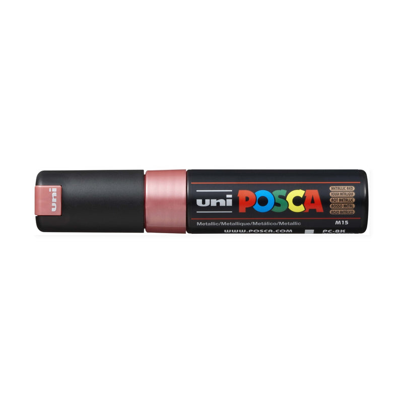 Marcador Posca 8K Rojo Metálico