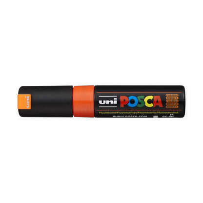 Marcador Posca 8K Naranjo Fluorescente