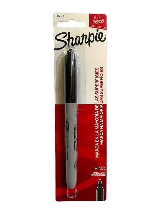 Bl.x 1 Marcador Sharpie Negro Punta Fina
