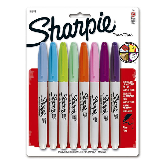 Bl.x 8 Marcadores Sharpie Fino Fashion