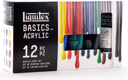 Set Pintura Acrílica Liquitex Basicss 12 Unidades 22Ml