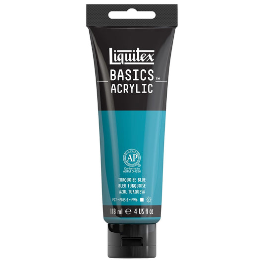 Pintura Acrílica Basics Liquitex Turquesa Flúor 118 Ml
