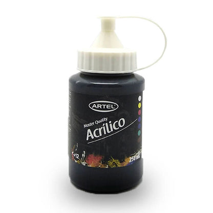 Acrílico Artel 250ml negro 221 Artel Importado Nacional Librería