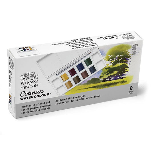 Acuarela Cotman Set Landscape 8hp Winsor And Newton Nacional Librería