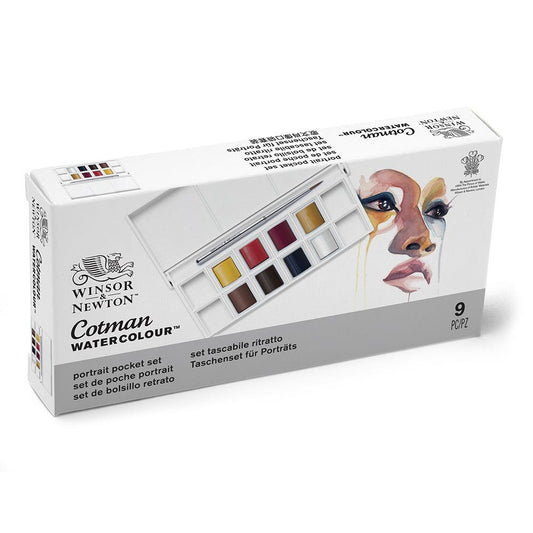 Acuarela Cotman Set Portrait 8hp Winsor And Newton Nacional Librería