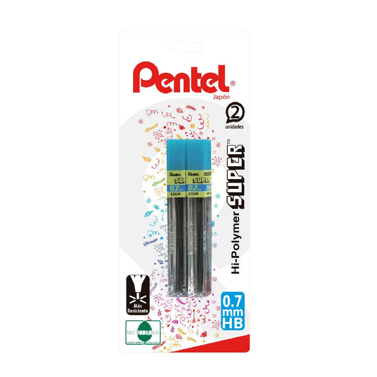 Bl: Tubo de mina PENTEL x2 HB 0,5 Pentel Nacional Librería