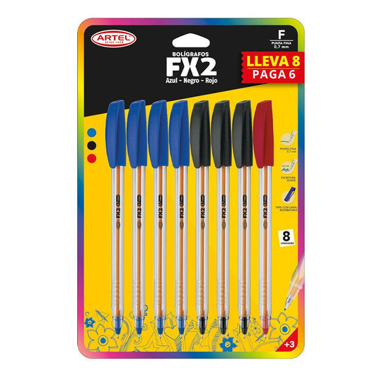 Bl.Bol Artel FX 0,7mm Pague 6 lleve 8u Artel Nacional Librería
