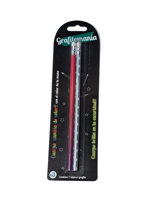 Blister Grafito cambia de color / brilla Artel Importado Nacional Librería