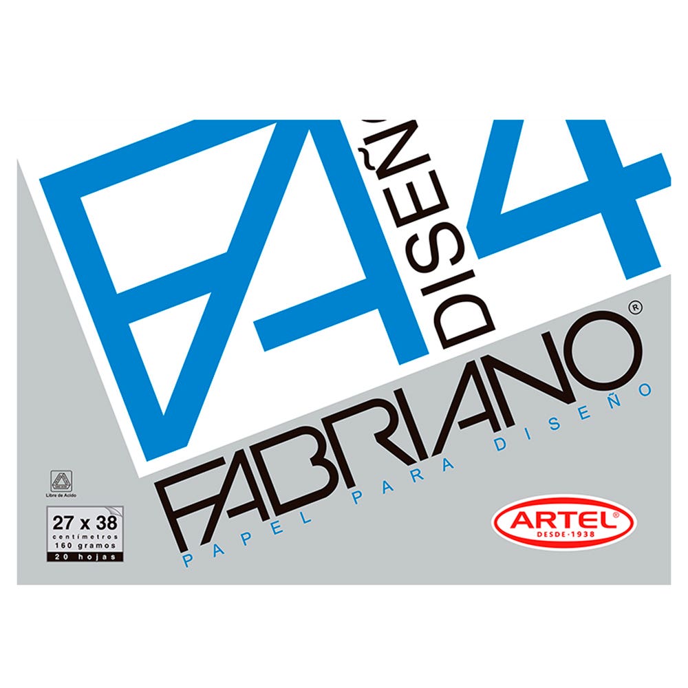 Block Fabriano 4 20h 27x38 160 grs Fabriano Nacional Librería