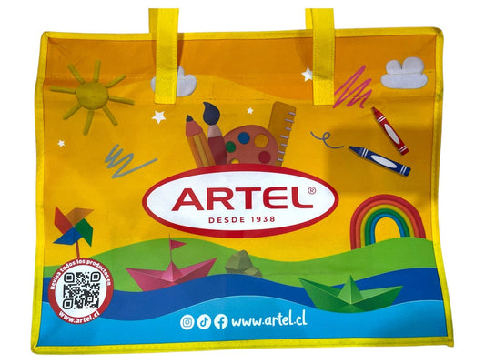 Bolsa Promocional Amarilla con cierre Artel Artel Nacional Librería