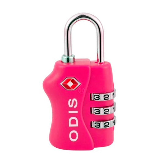 Candado Odis TSA 33mm Rosado bt Odis Nacional Librería