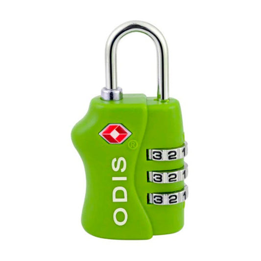 Candado Odis TSA 33mm Verde bt Odis Nacional Librería