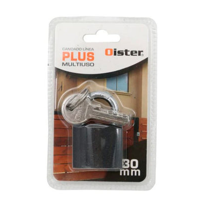 Candado Oister PLUS 30mm Negro bt Odis Nacional Librería