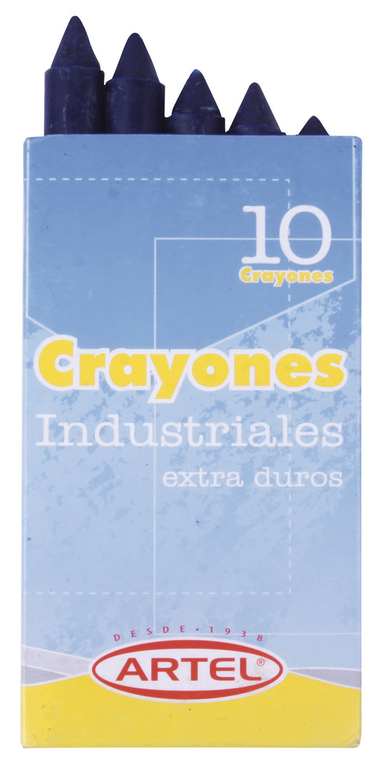 Crayon industrial Artel azul 10 unid Artel Nacional Librería