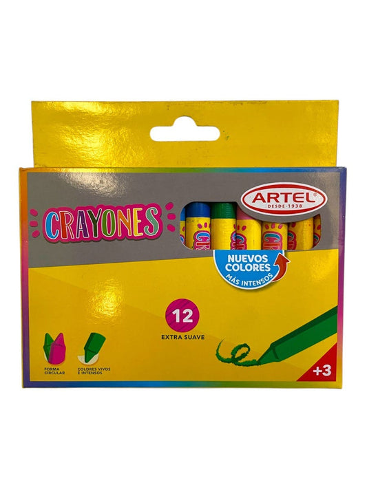 Crayones 12 Colores Artel Artel Nacional Librería