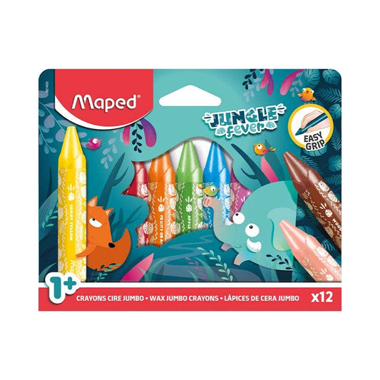 Crayones Jungle Maxi x12 Maped Nacional Librería