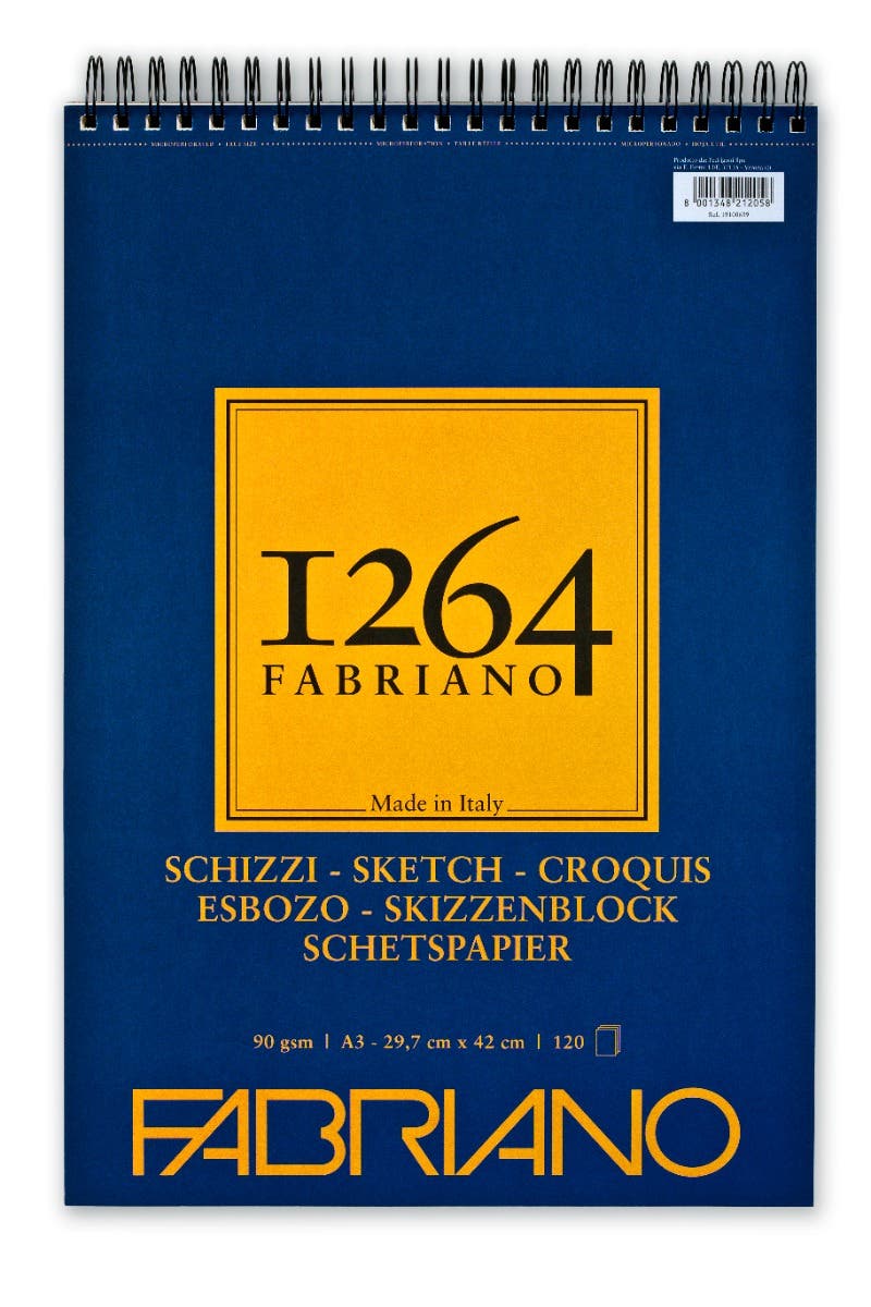 Croquera 1264 Sketch 90G A3 120hjs Esp Fabriano Nacional Librería