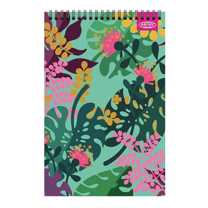 CROQUERA ARTEL 80 HOJAS DISEÑO FLORAL Artel Nacional Librería