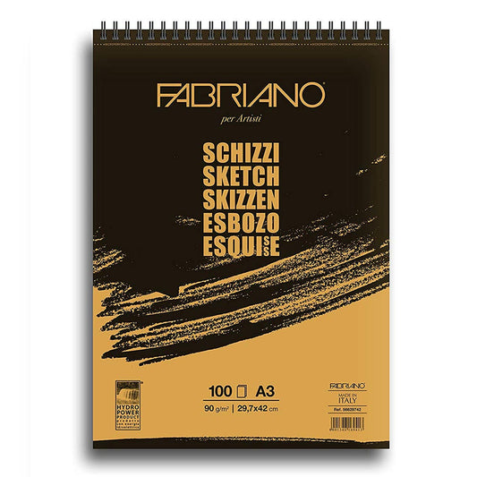 Croquera Fabriano Schizzi 90g A3 100hjs Fabriano Nacional Librería