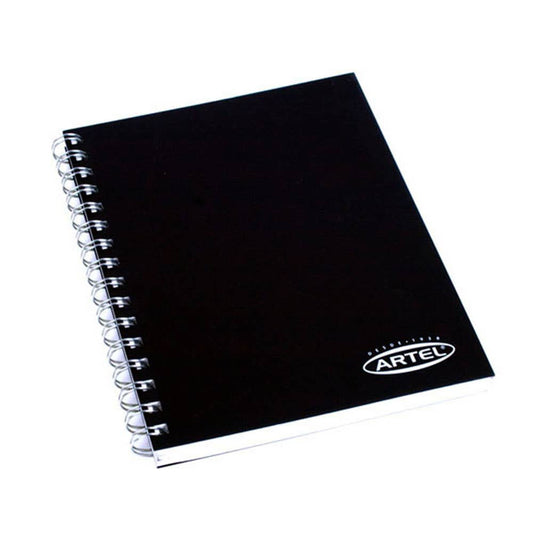 Croquera Tapa Negra Bond 24 80 hjs 13x 9 Artel Nacional Librería