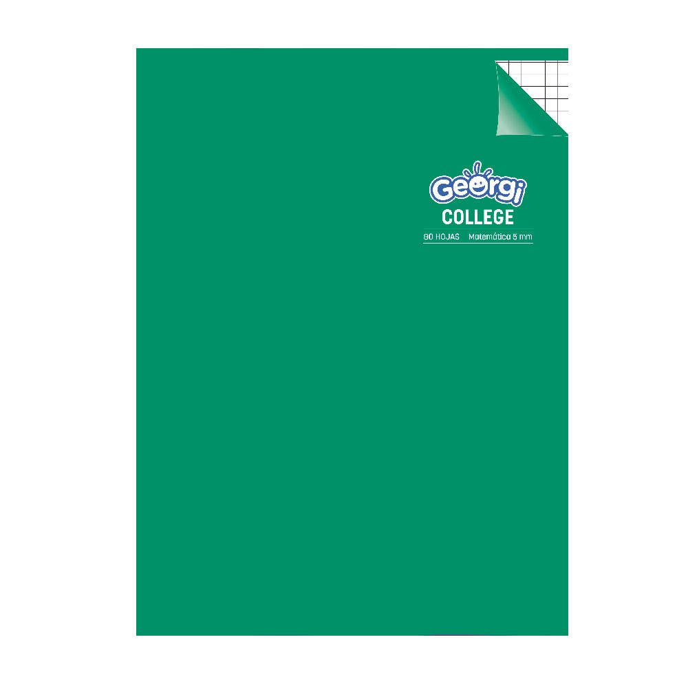 Cuad. College 80 hojas 5mm Georgi Georgi Nacional Librería