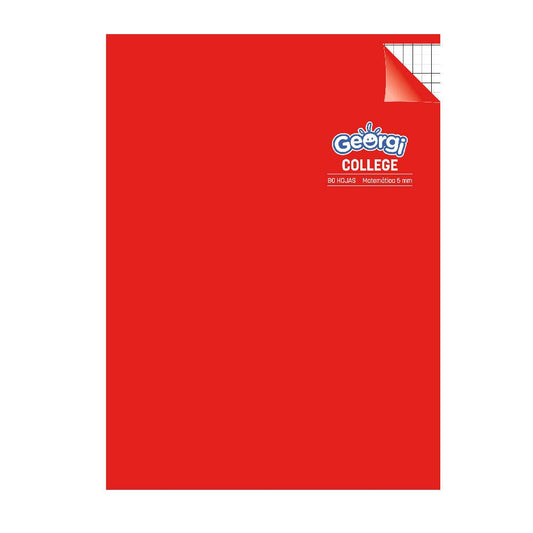 Cuad. College 80 hojas 5mm Georgi Georgi Nacional Librería
