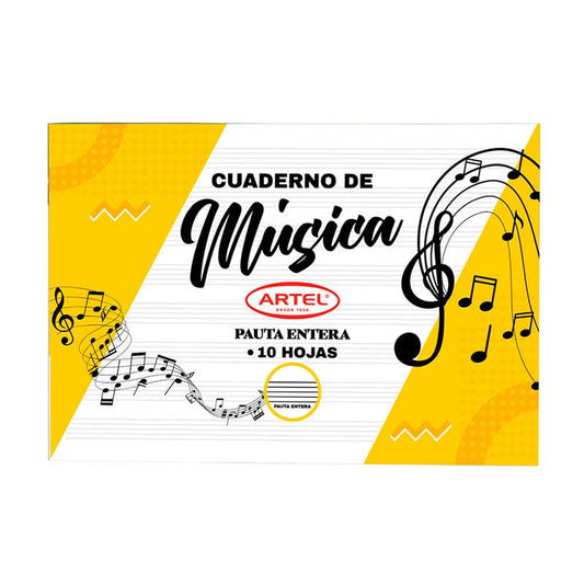 CUAD PAUTA MUSICA 10 HJS ARTEL Artel Nacional Librería
