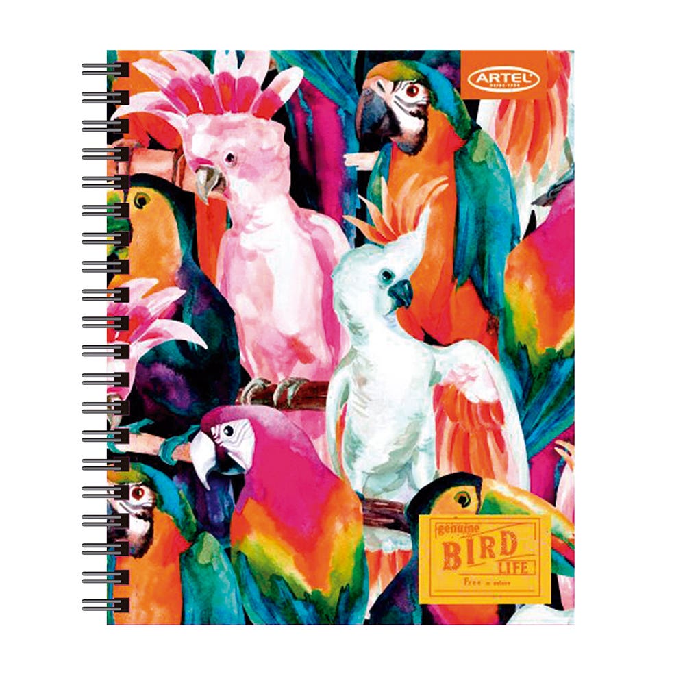 Cuad. Univ. 100 h 7mm Bird Life Artel Nacional Librería
