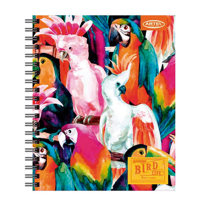 Cuad. Univ. 100 h 7mm Bird Life Artel Nacional Librería