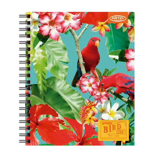 Cuad. Univ. 100 h 7mm Bird Life Artel Nacional Librería