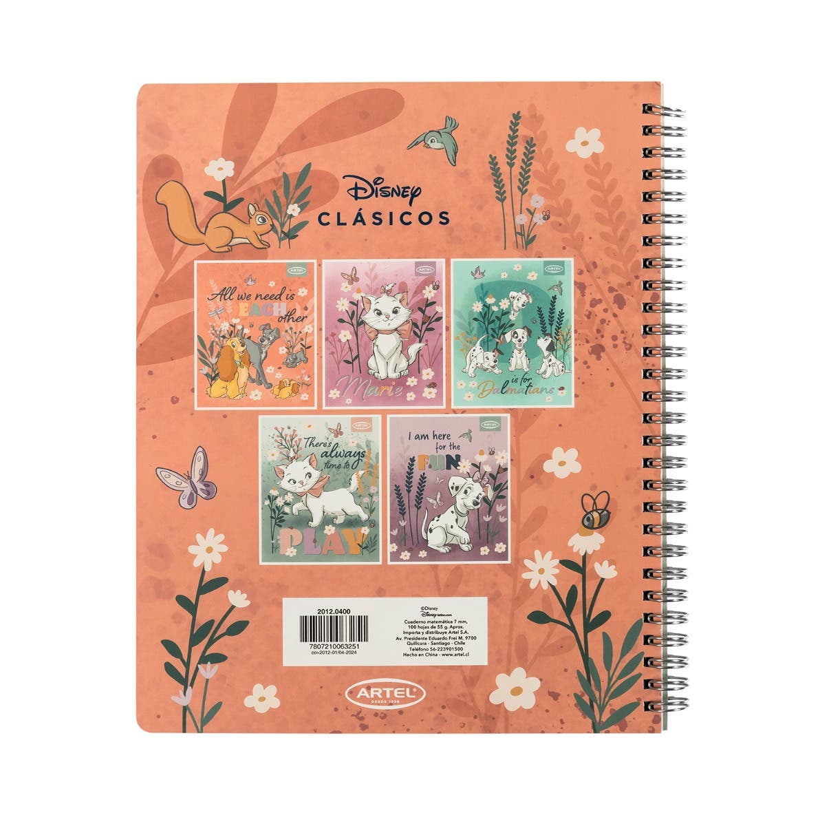 CUAD. UNIV 100H 7MM CATS&DOGS CLASICOS Artel Nacional Librería