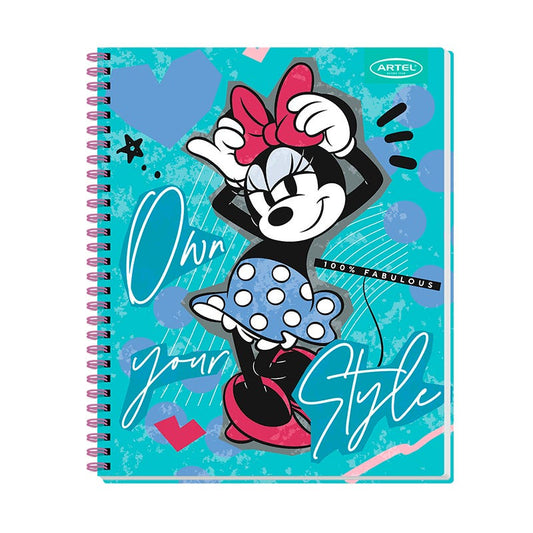 CUAD UNIV 100H 7MM MINNIE COLLAGE Artel Nacional Librería