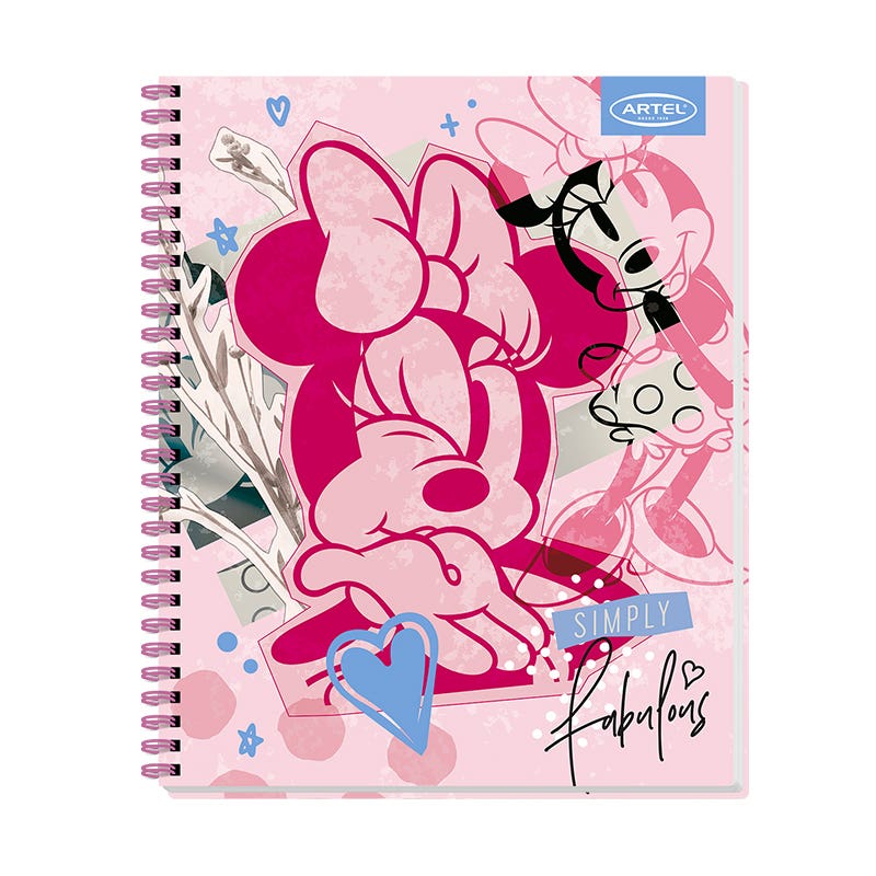 CUAD UNIV 100H 7MM MINNIE COLLAGE Artel Nacional Librería