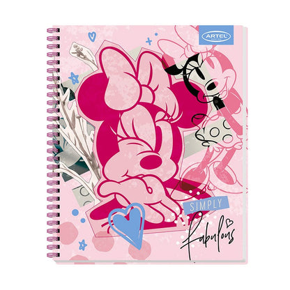 CUAD UNIV 100H 7MM MINNIE COLLAGE Artel Nacional Librería