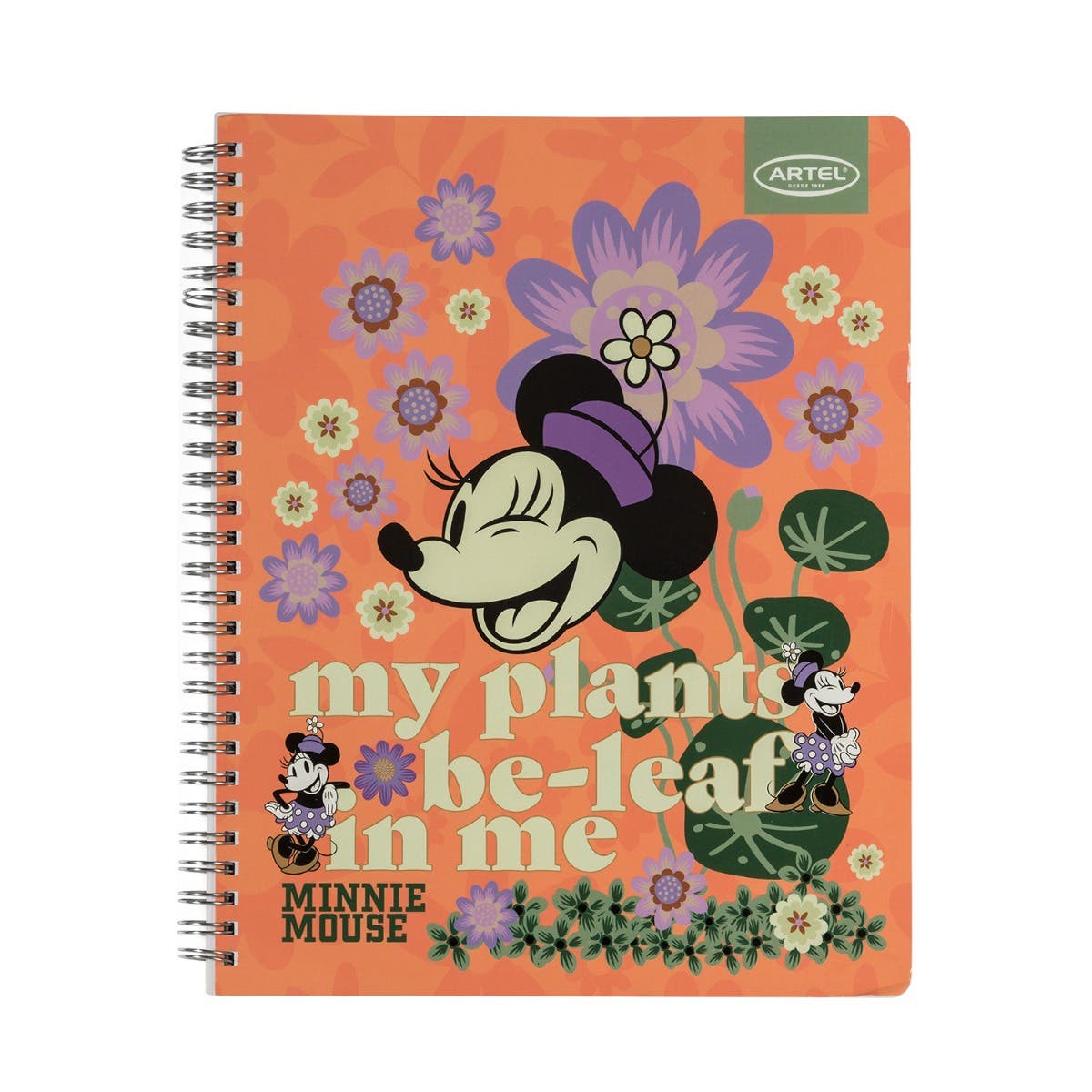 CUAD UNIV 100H 7MM MINNIE SPRING Artel Nacional Librería