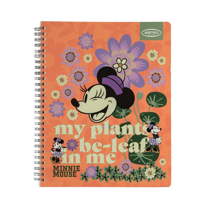 CUAD UNIV 100H 7MM MINNIE SPRING Artel Nacional Librería
