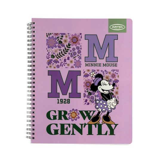 CUAD UNIV 100H 7MM MINNIE SPRING Artel Nacional Librería