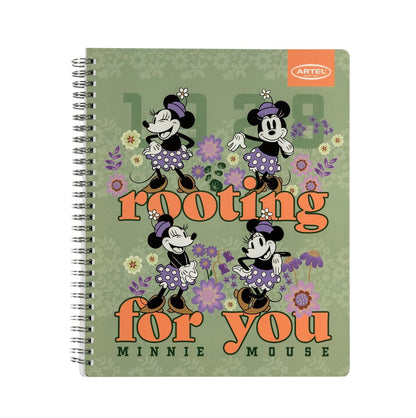 CUAD UNIV 100H 7MM MINNIE SPRING Artel Nacional Librería