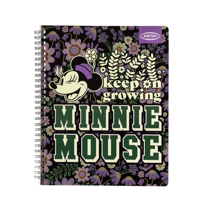 CUAD UNIV 100H 7MM MINNIE SPRING Artel Nacional Librería