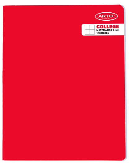 CUADERNO COLLEGE 100 HJ 7 MM (Rj, Am, Vr Artel Nacional Librería