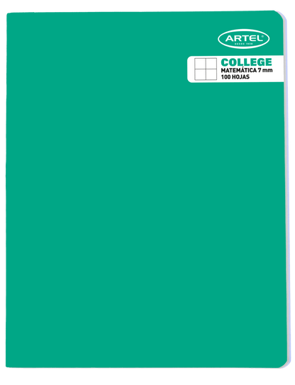 CUADERNO COLLEGE 100 HJ 7 MM (Rj, Am, Vr Artel Nacional Librería