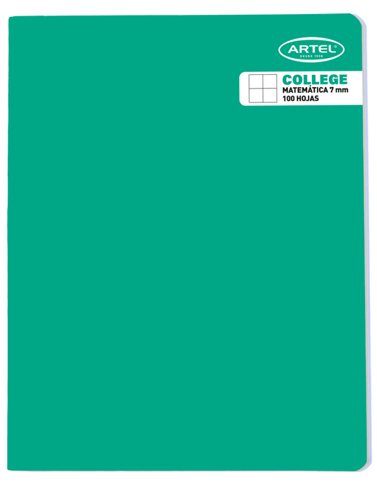 CUADERNO COLLEGE 100 HJ 7 MM (Rj, Am, Vr Artel Nacional Librería