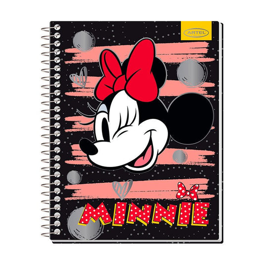CUADERNO ESPECIAL 150 HOJAS 7MM MINNIE DOTS           Artel Importado Nacional Librería