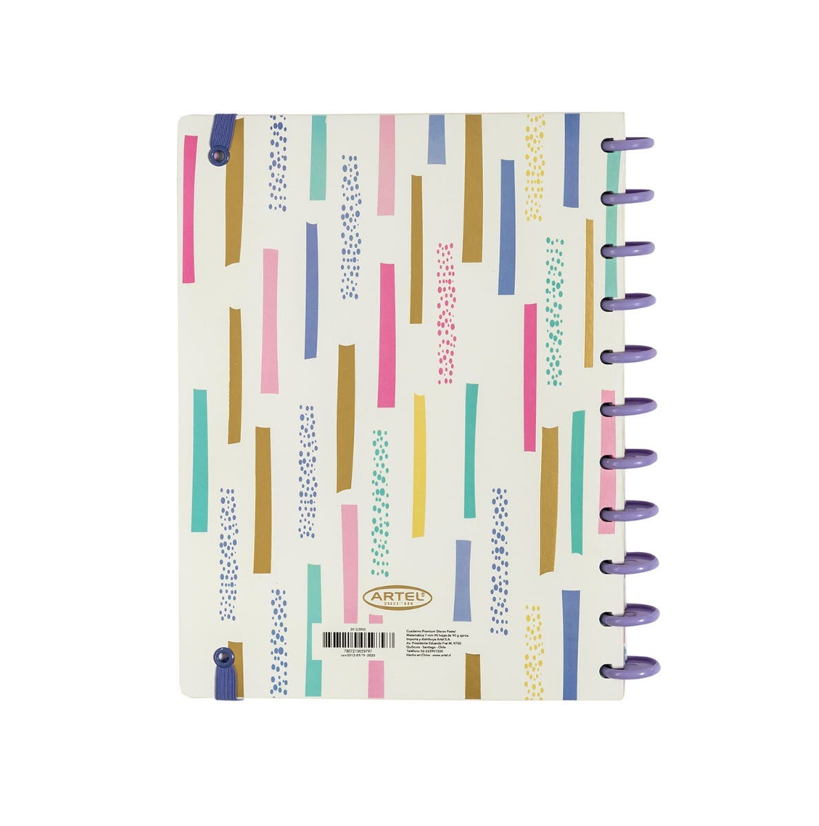 Cuaderno Premium Discos 90 hj. 7mm Artel Nacional Librería