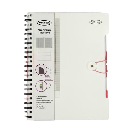 Cuaderno Top Tapa Blanda 120+separadores Artel Nacional Librería