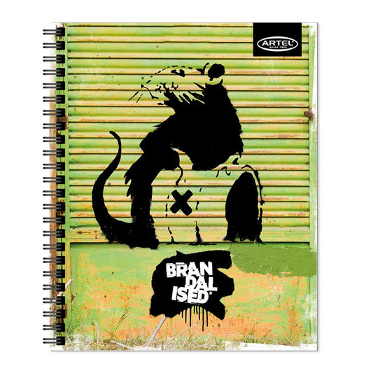 Cuaderno UNIV. 100 HJ Brandalised Artel Nacional Librería