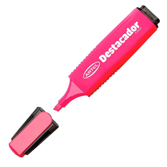 Destacador Artel Rosado biselado 5,3mm Artel Nacional Librería